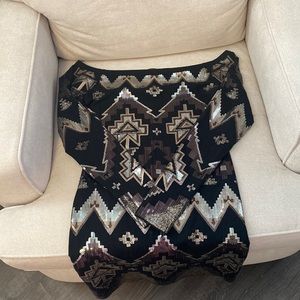 Black sequin dress from express